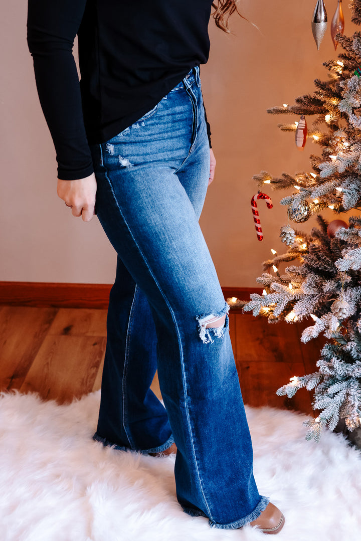 KANCAN: Ember High Rise 90's Flare Jeans