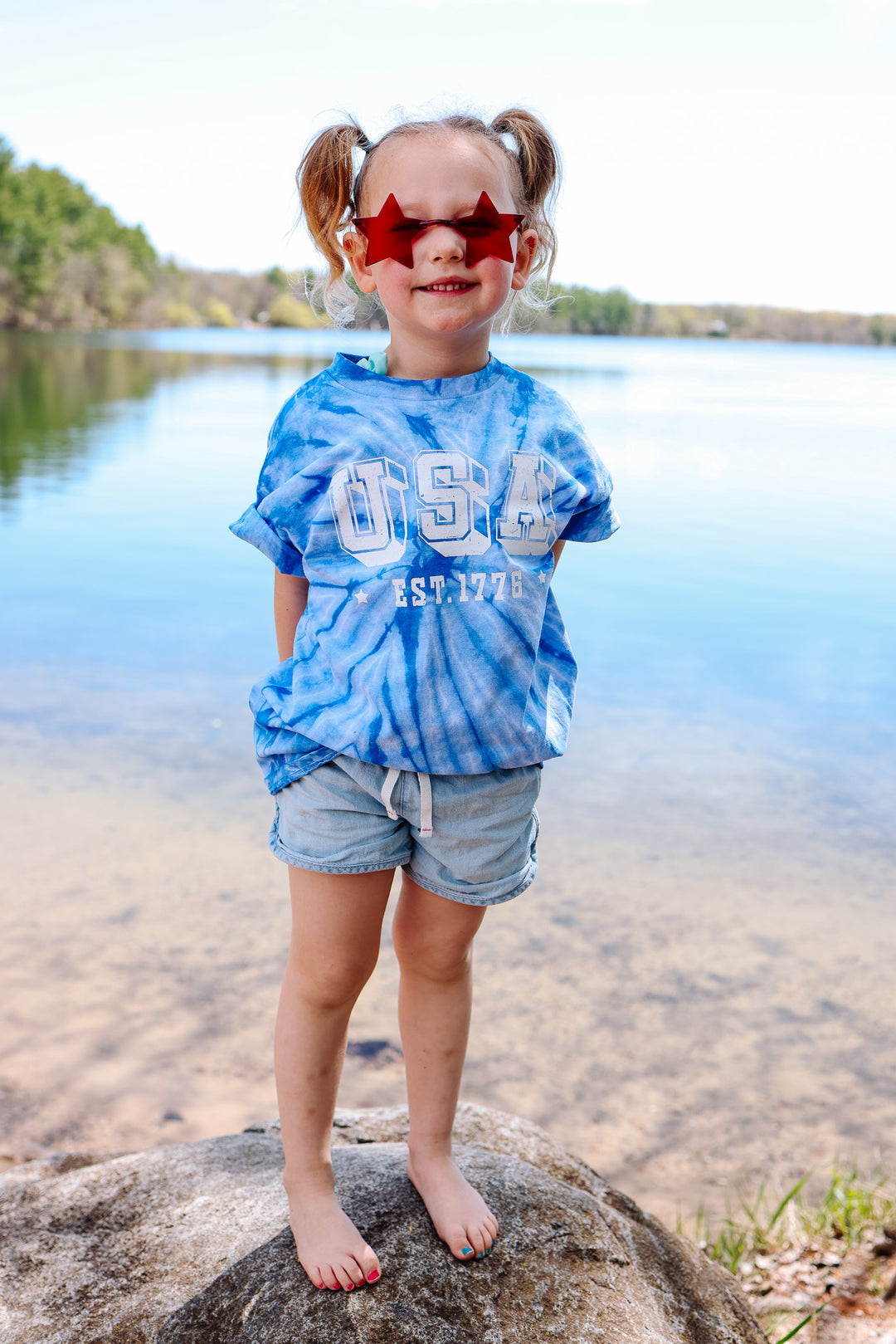 Star Eye Sunnies - Blue & Red