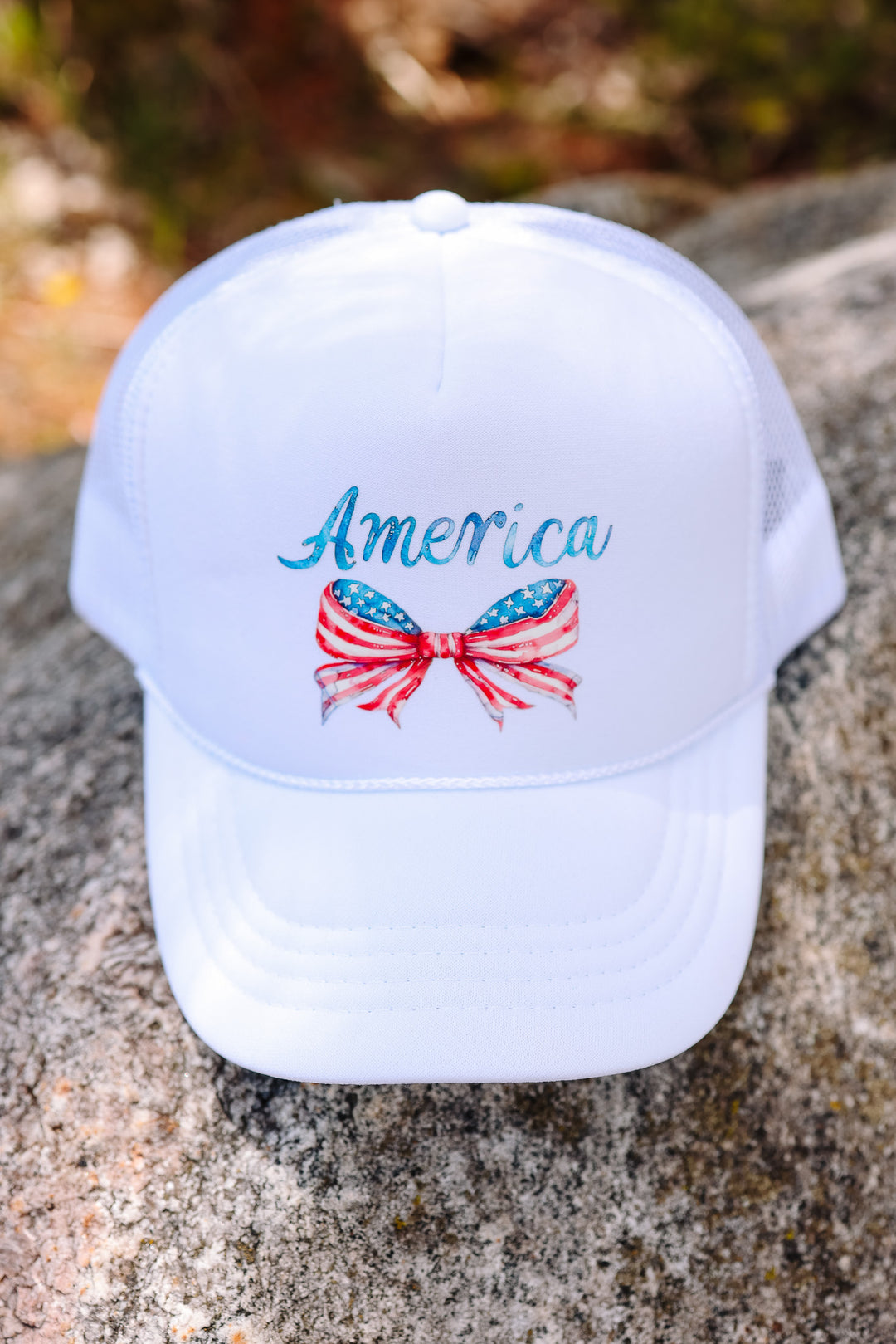 Coquette Bow America Trucker Hat - Kids & Adult