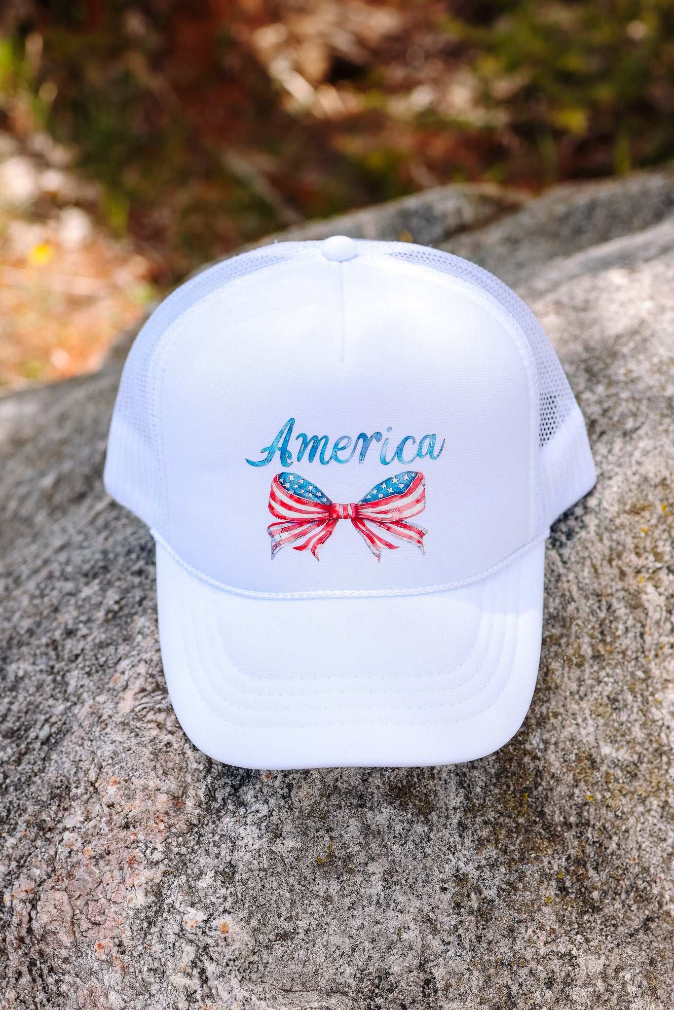 Coquette Bow America Trucker Hat - Kids & Adult
