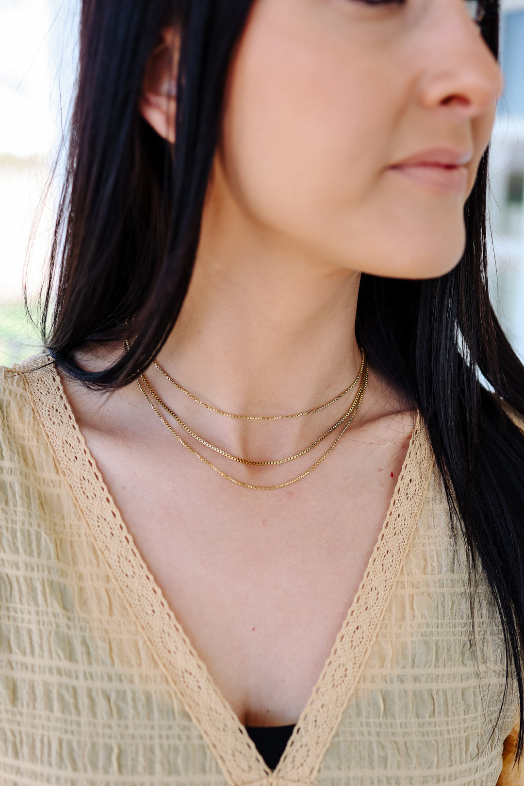 Three Layer Chain Necklace