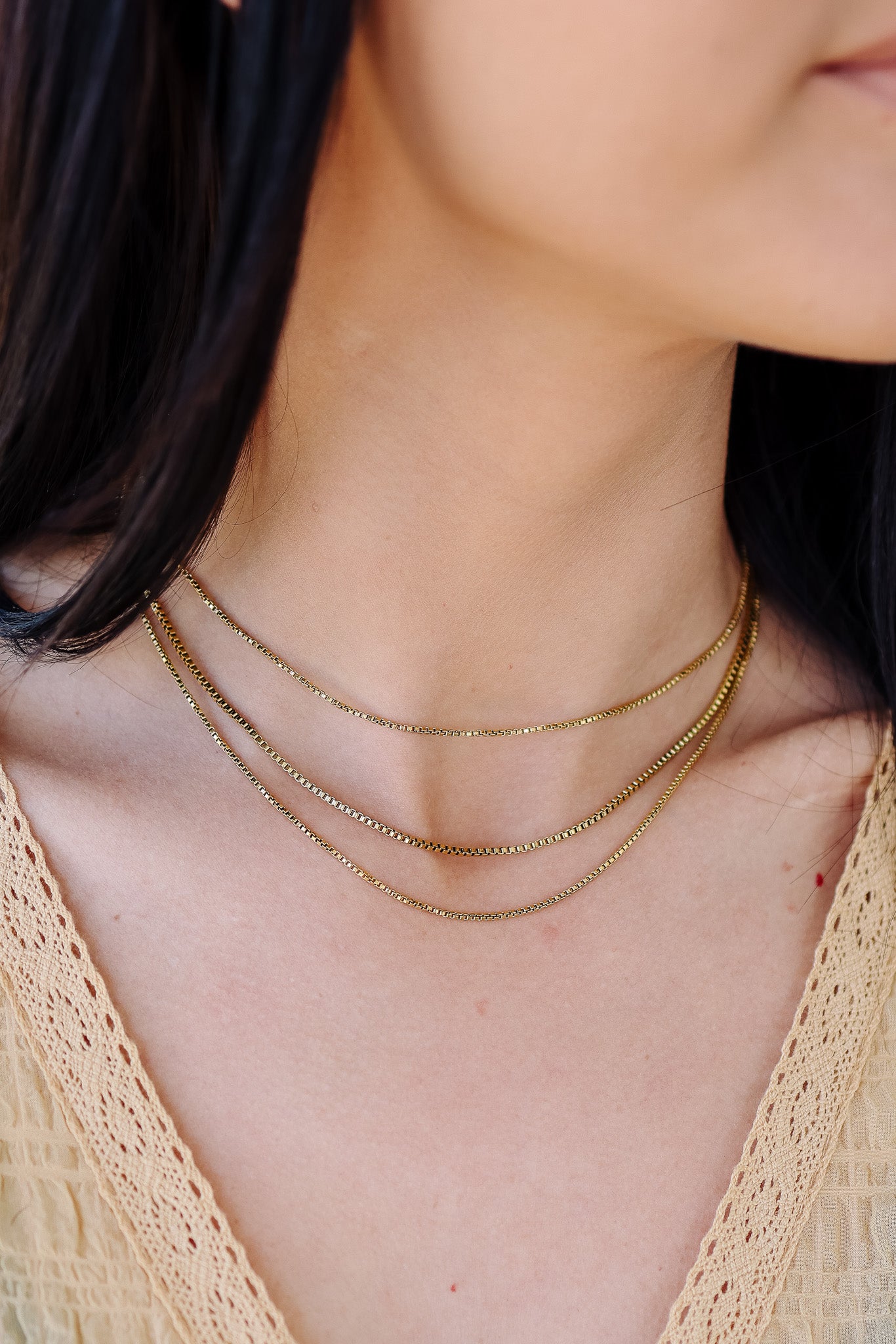Three Layer Chain Necklace