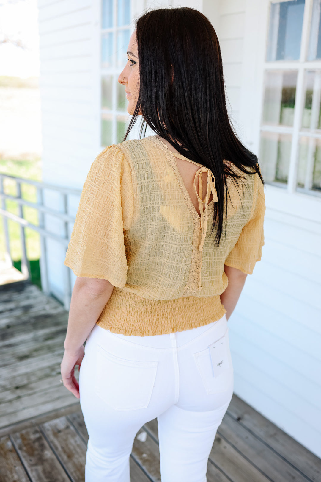 Ana Flutter Sleeve Top