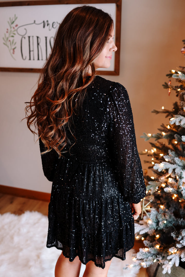 Maura Holidazzle Dress - Black