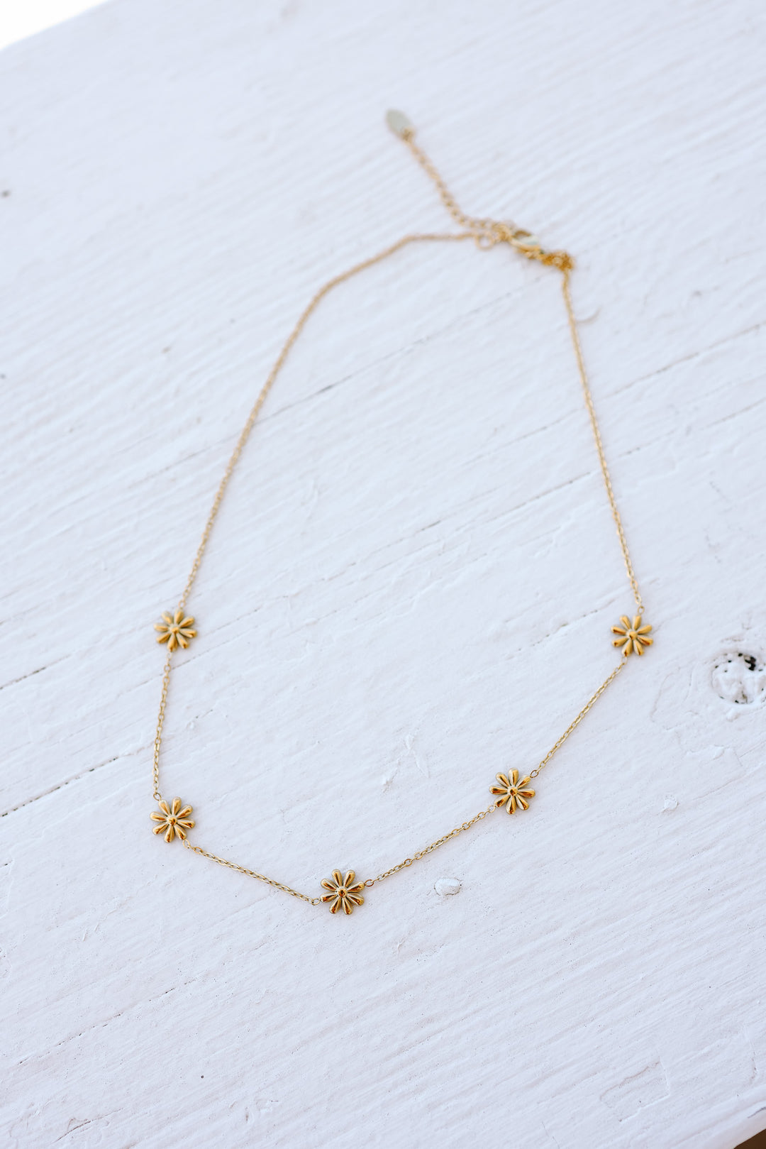 Daisy Pendant Dainty Chain Necklace