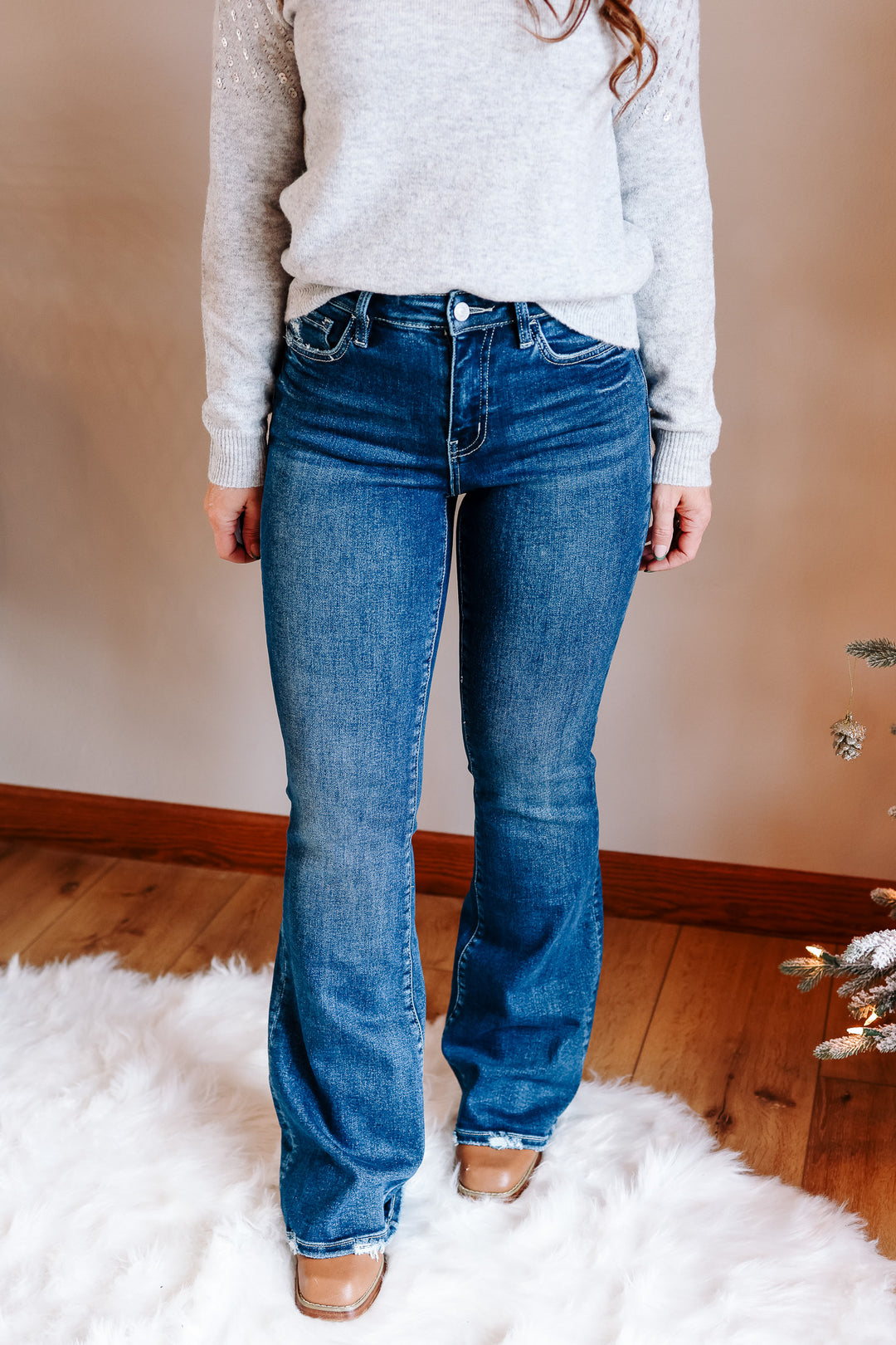 LOVERVET: Liam High Rise Flare Jeans