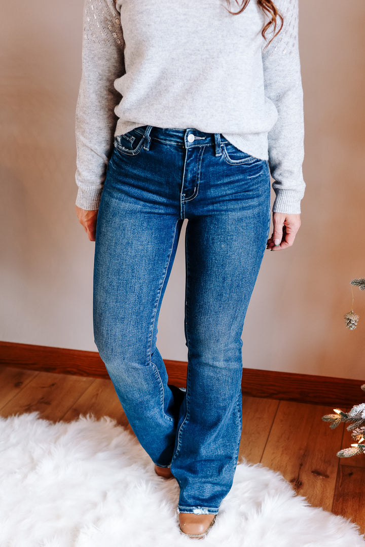 LOVERVET: Liam High Rise Flare Jeans