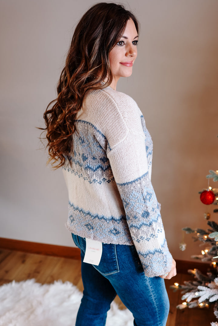 Emily Crewneck Sweater - Blue