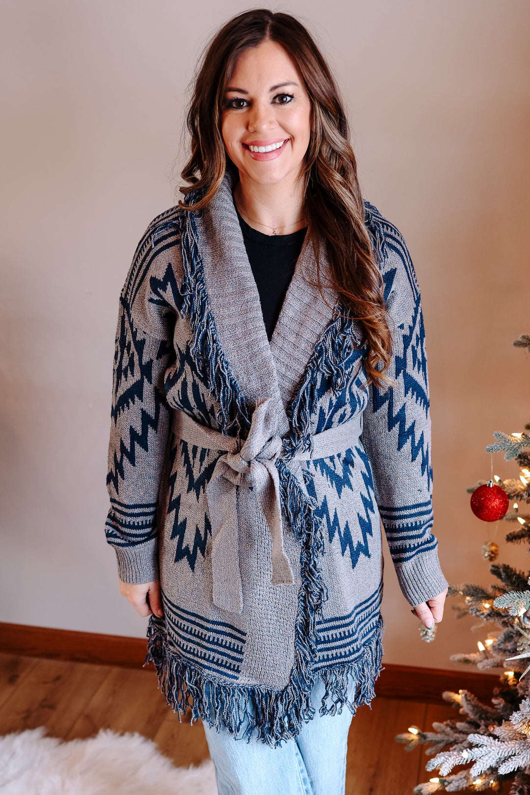 Freya Fringe Shawl Cardigan