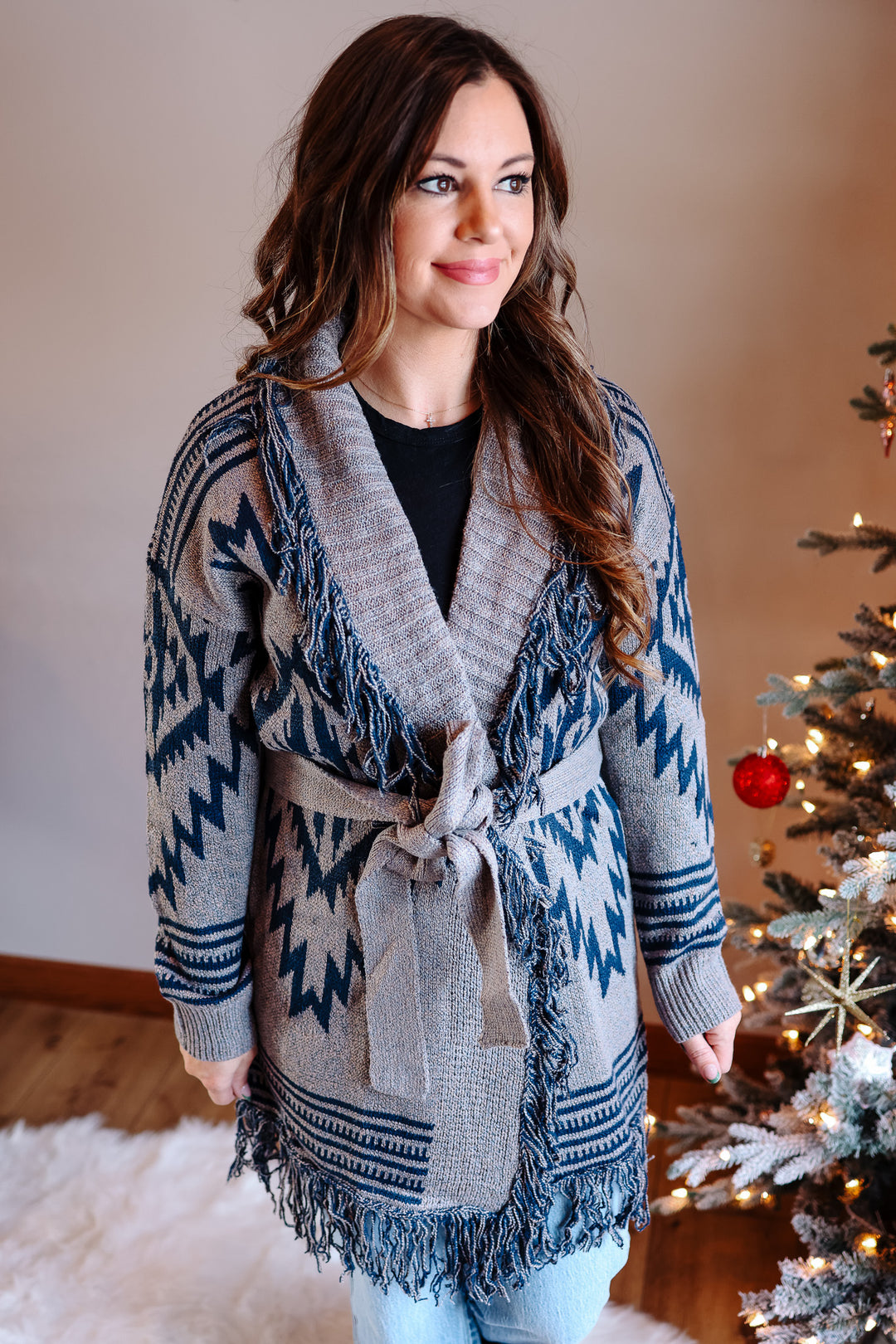 Freya Fringe Shawl Cardigan