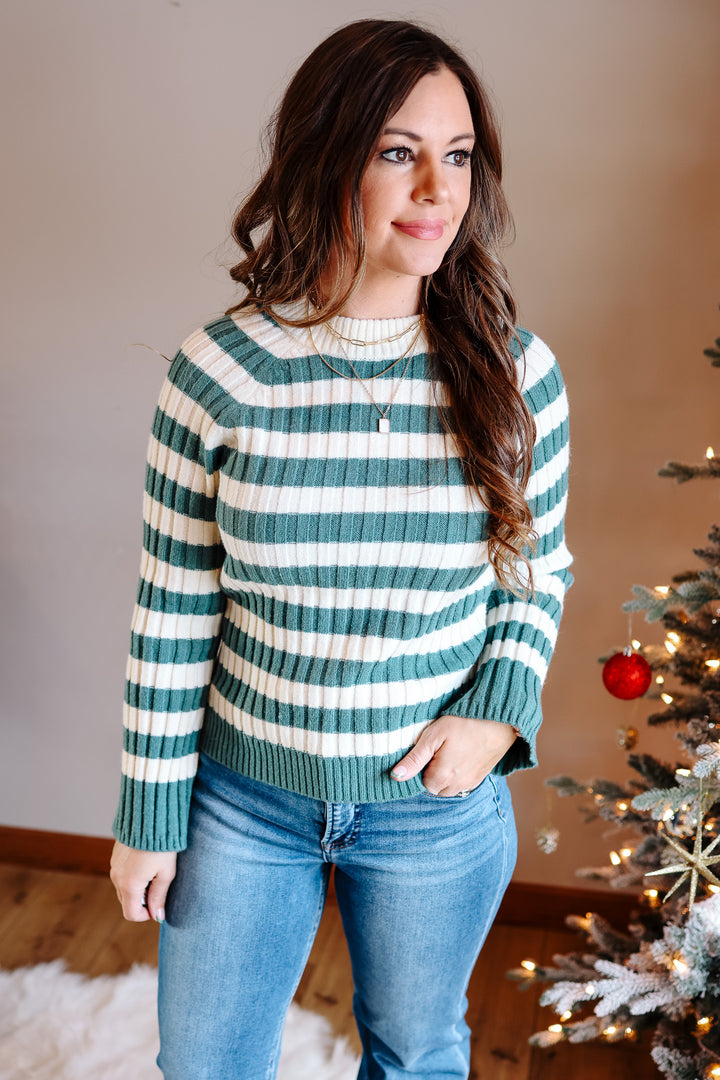 Sutton Bell Sleeve Ribbed Sweater