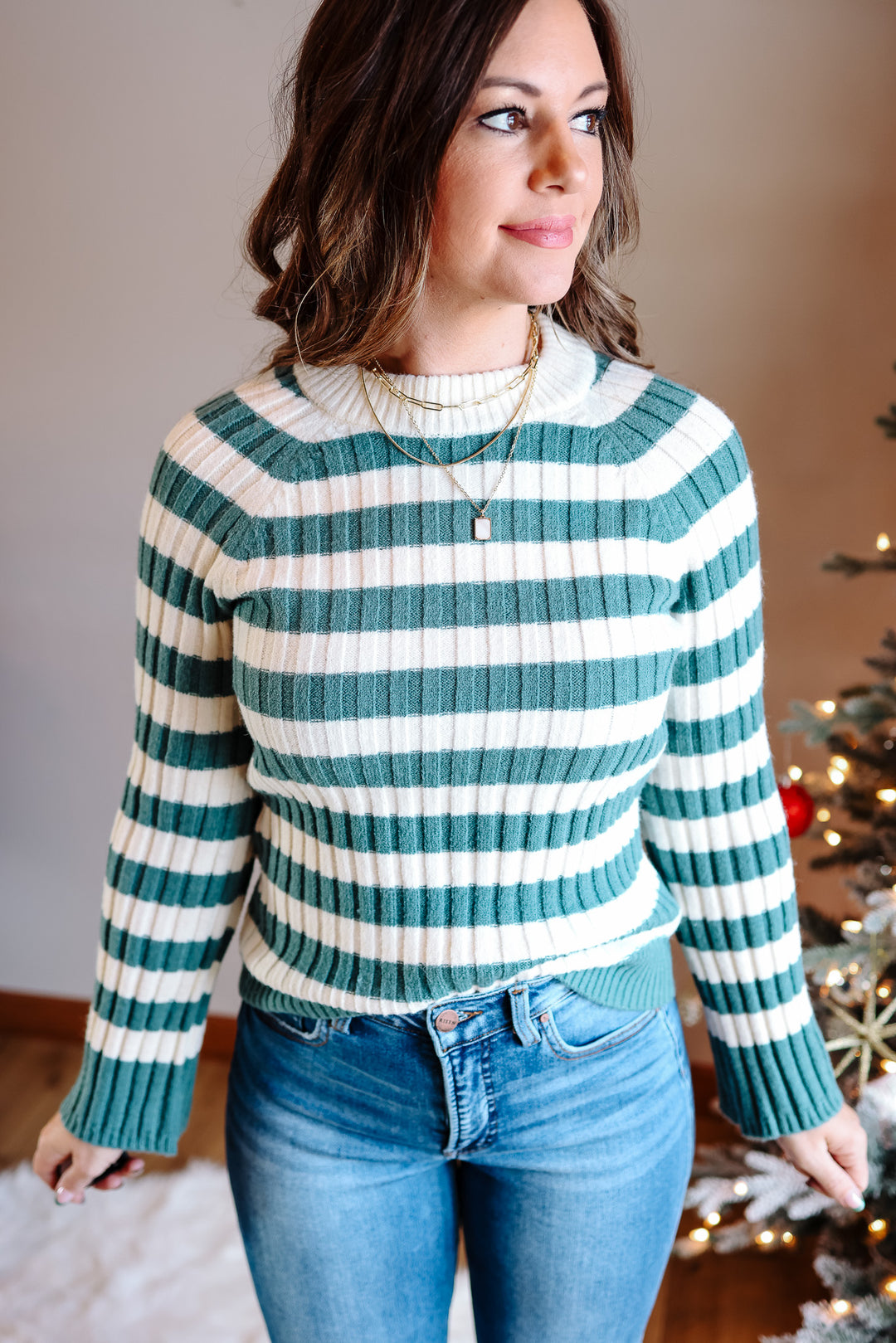 Sutton Bell Sleeve Ribbed Sweater