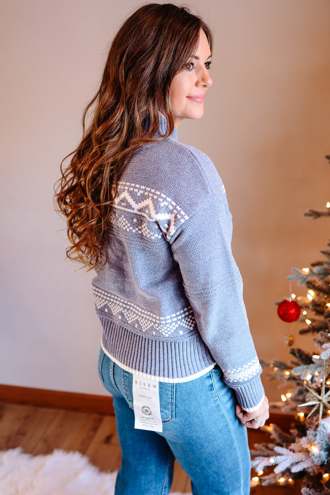 Willa Nordic Sweater - Blue