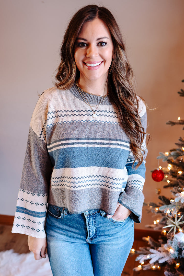 Becca Multi Pattern Sweater