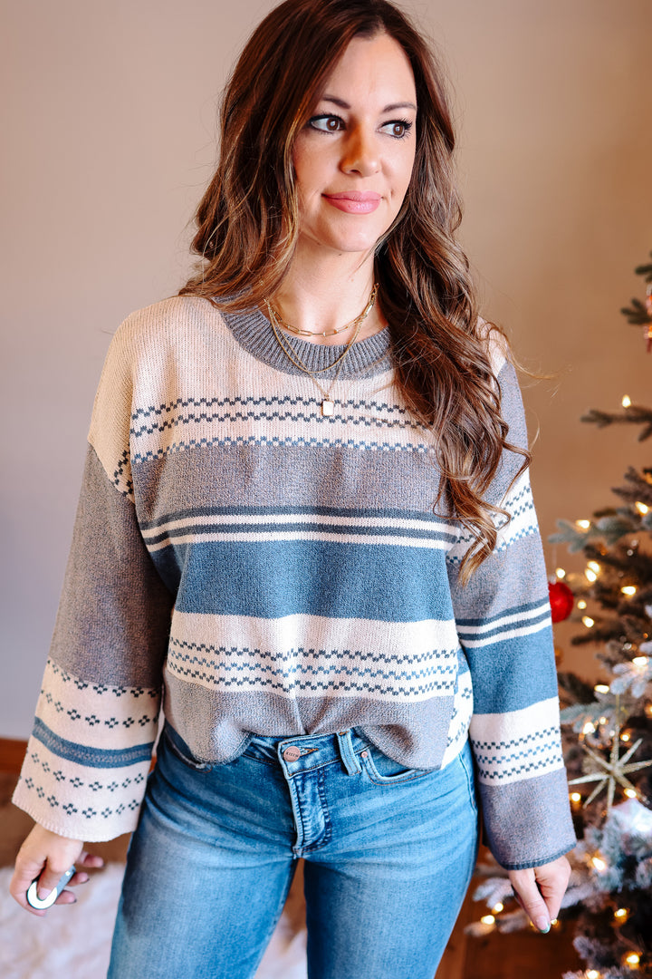 Becca Multi Pattern Sweater