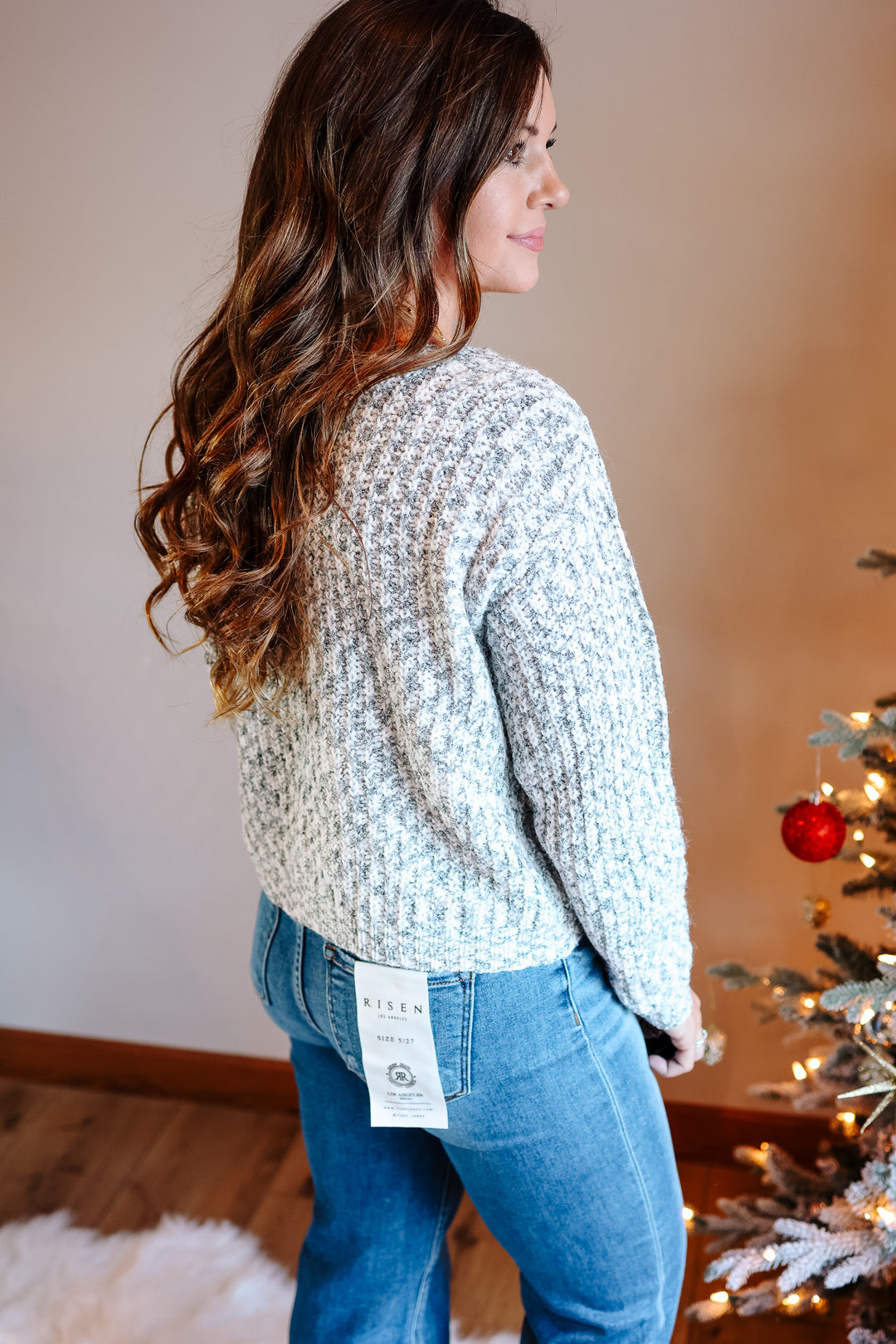 Ana Reversible Yarn Button Sweater