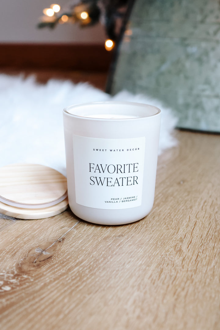 Favorite Sweater 15 oz Soy Candle