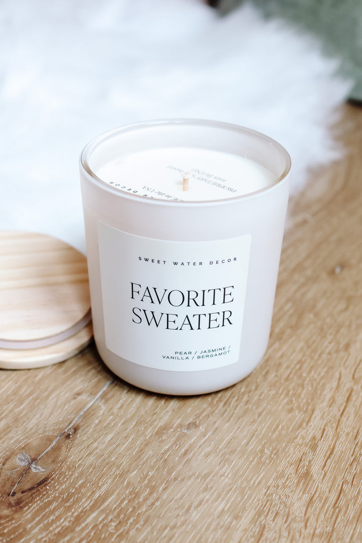 Favorite Sweater 15 oz Soy Candle