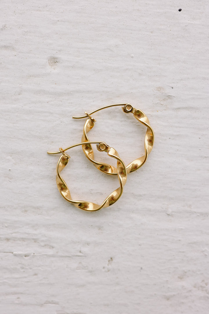 Twisted Hoop Earrings