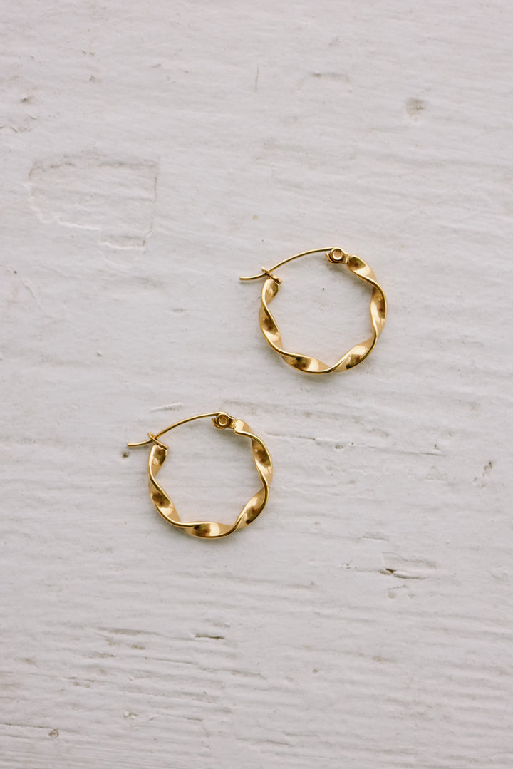 Twisted Hoop Earrings