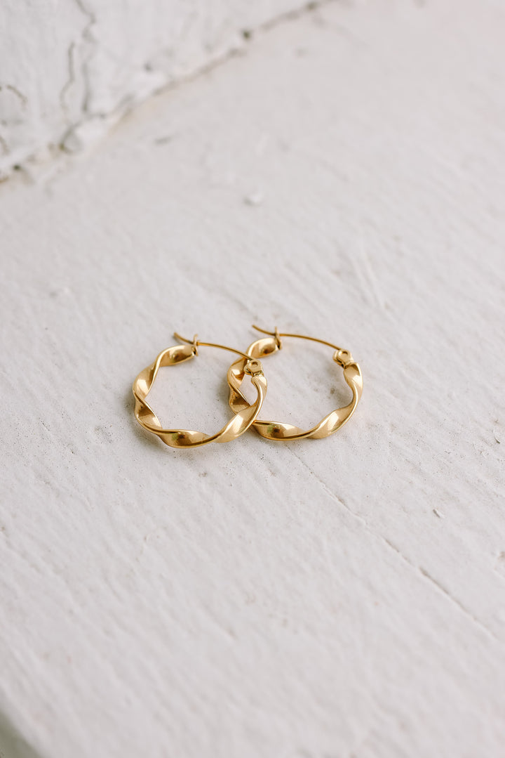 Twisted Hoop Earrings