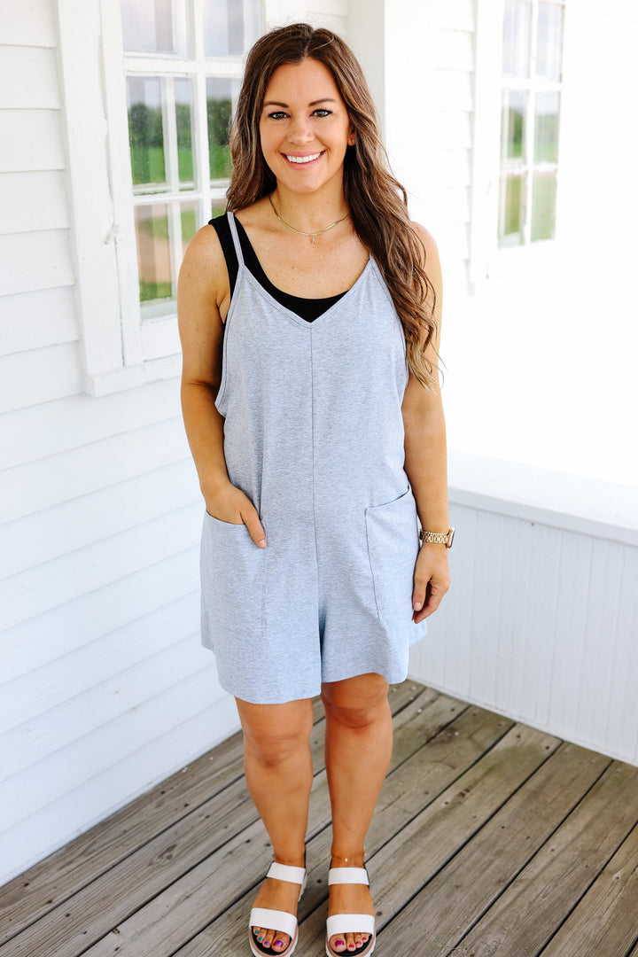 Ali Romper - Heather Grey