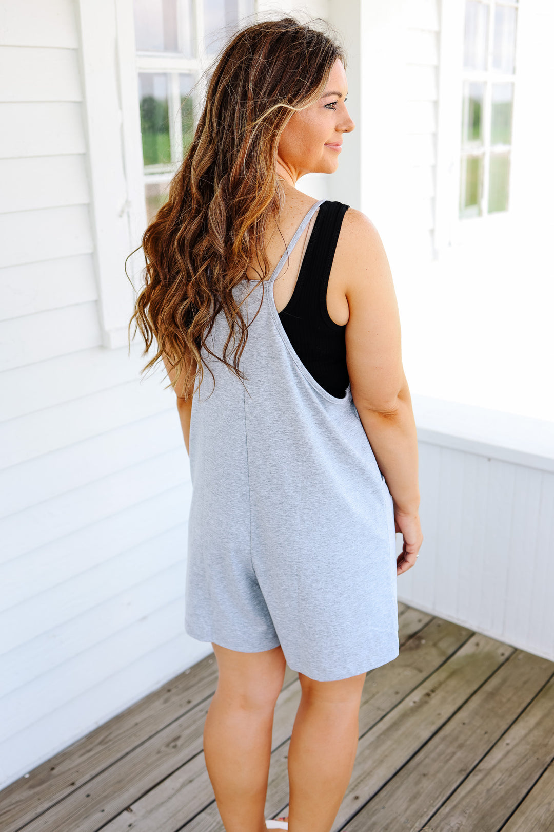 Ali Romper - Heather Grey