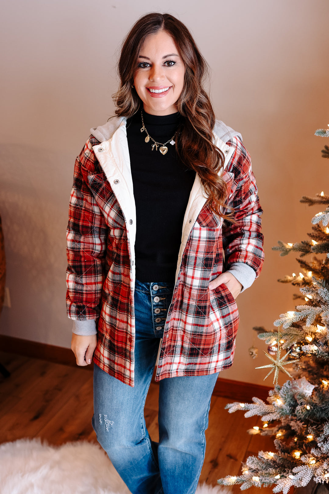 Avery Quilted Plaid Jacket