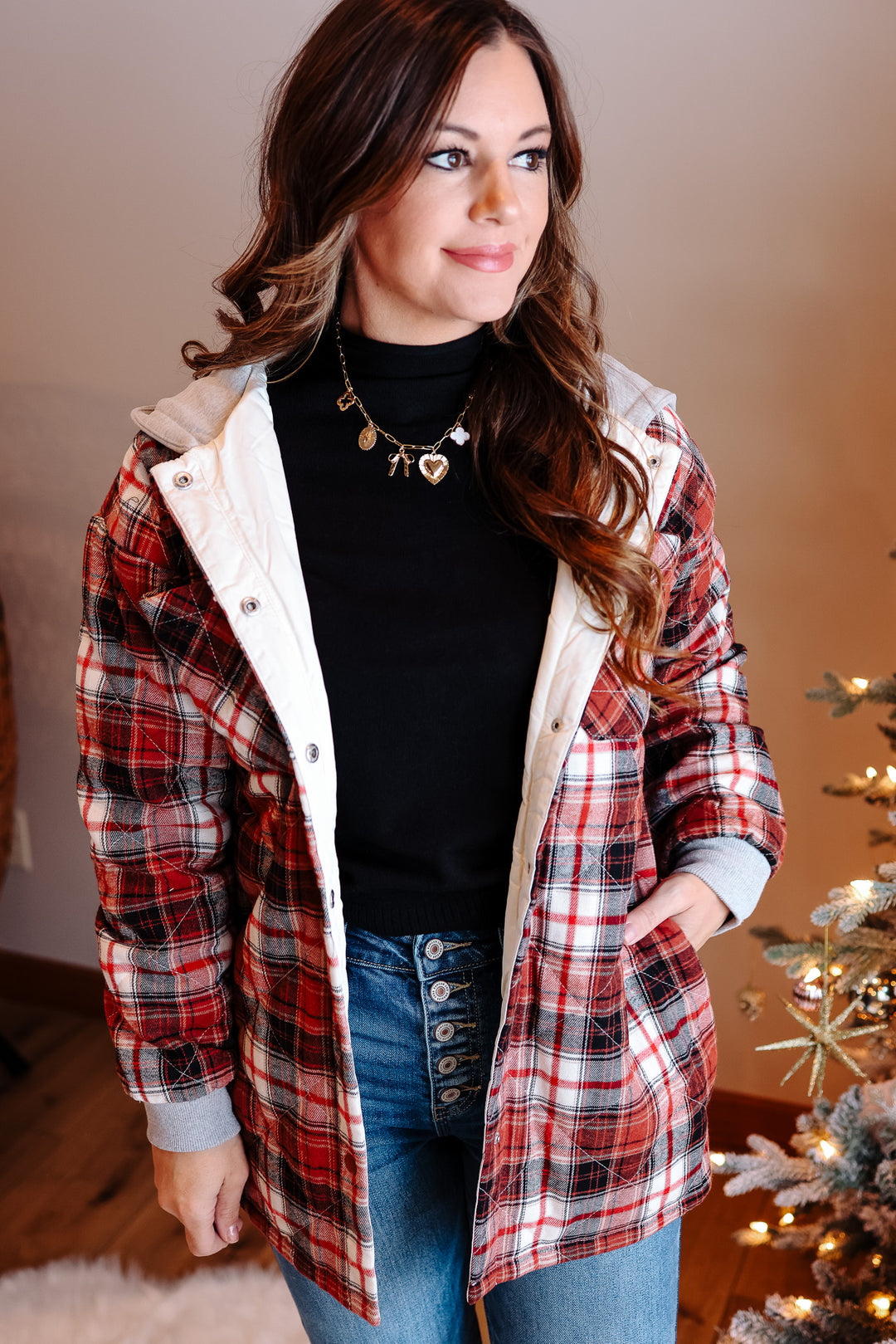 Avery Quilted Plaid Jacket