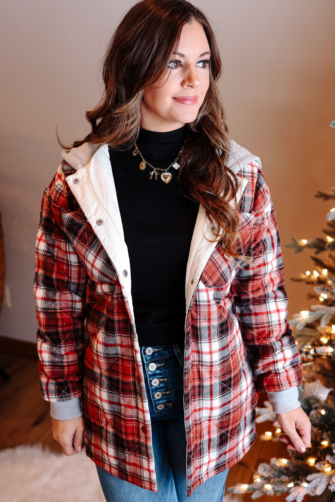 Avery Quilted Plaid Jacket