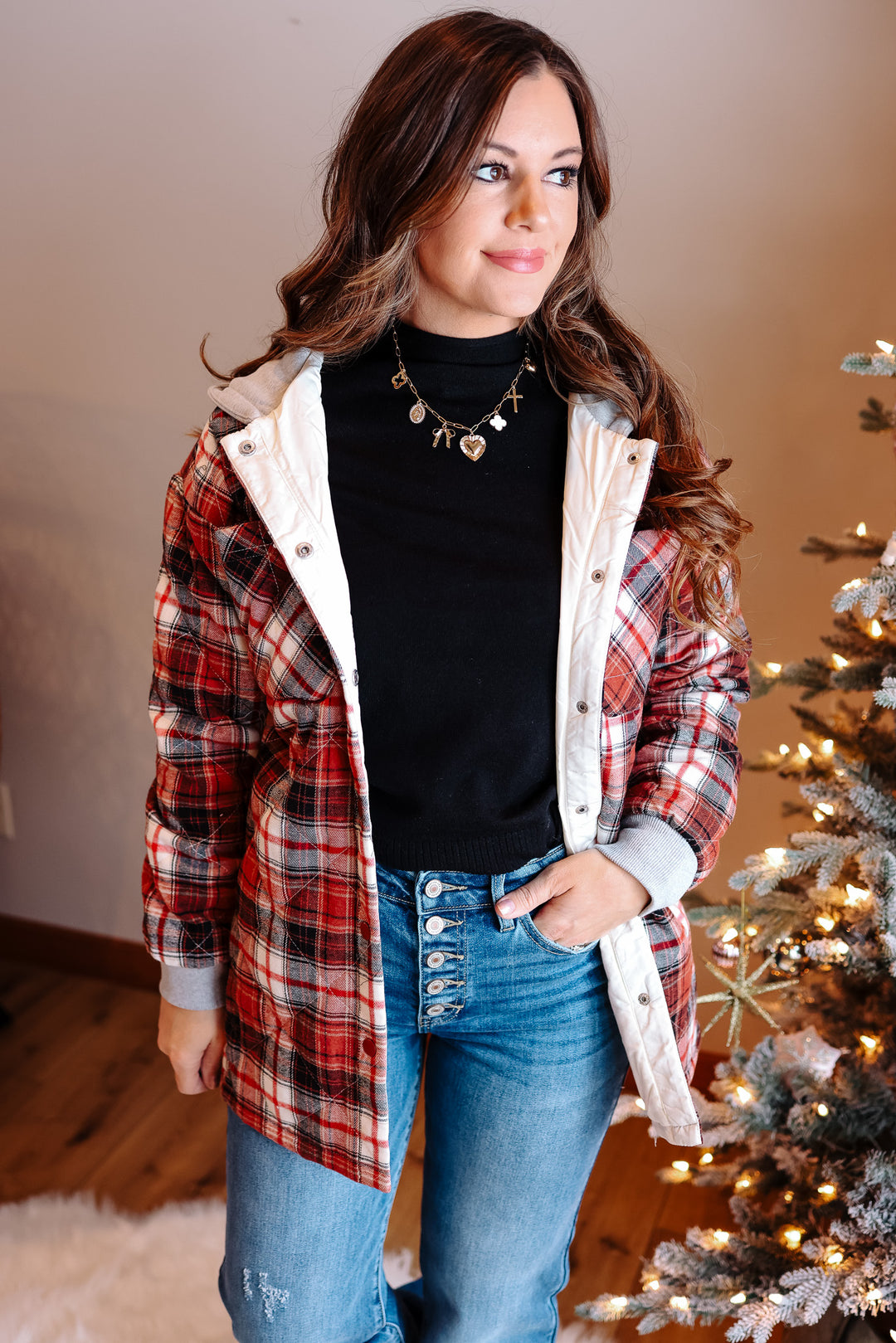 Avery Quilted Plaid Jacket