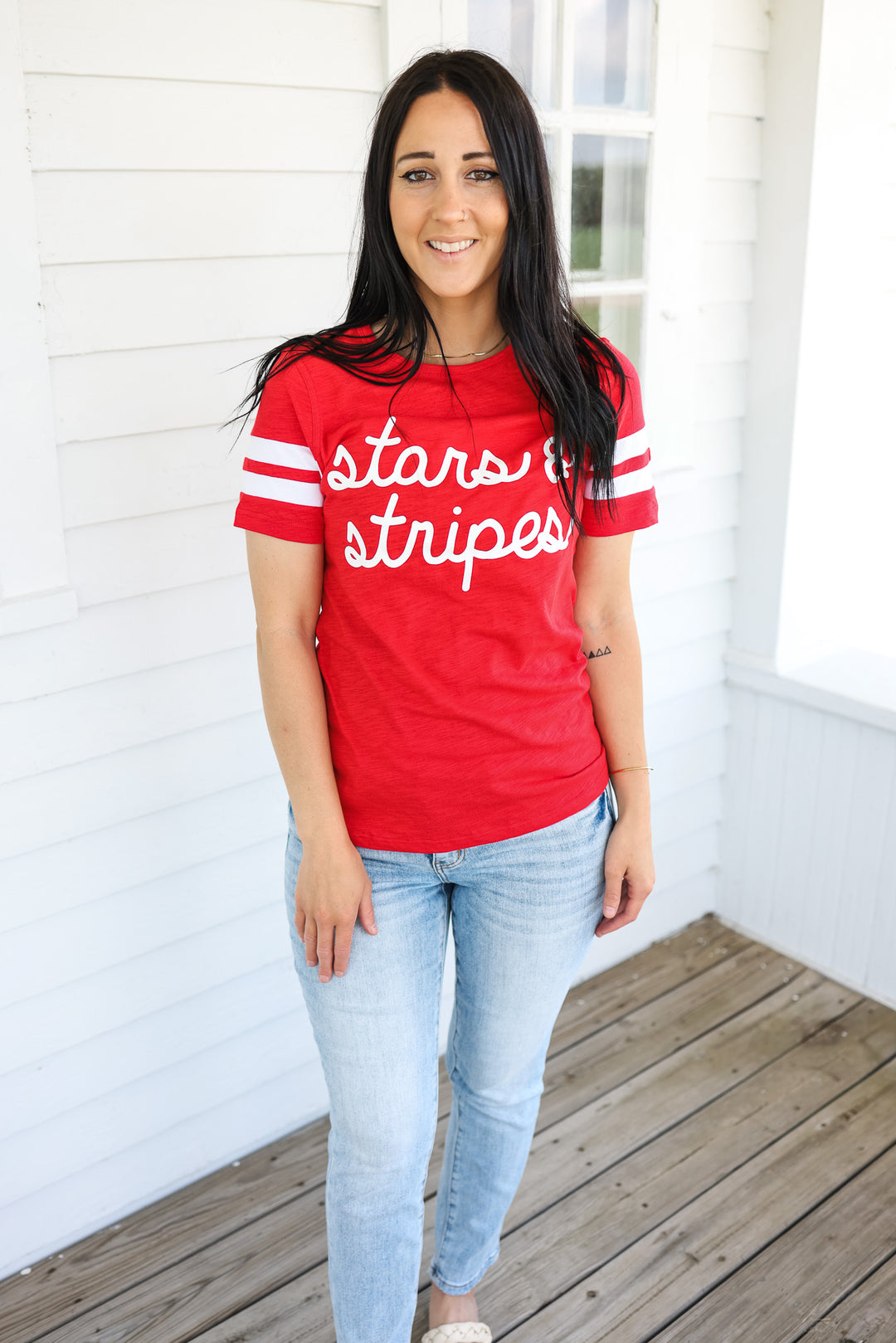 Stars & Stripes Varisty Tee