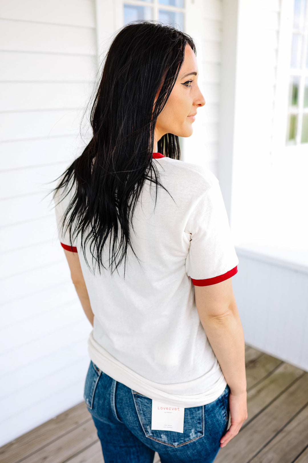 Ringer Tee - Red