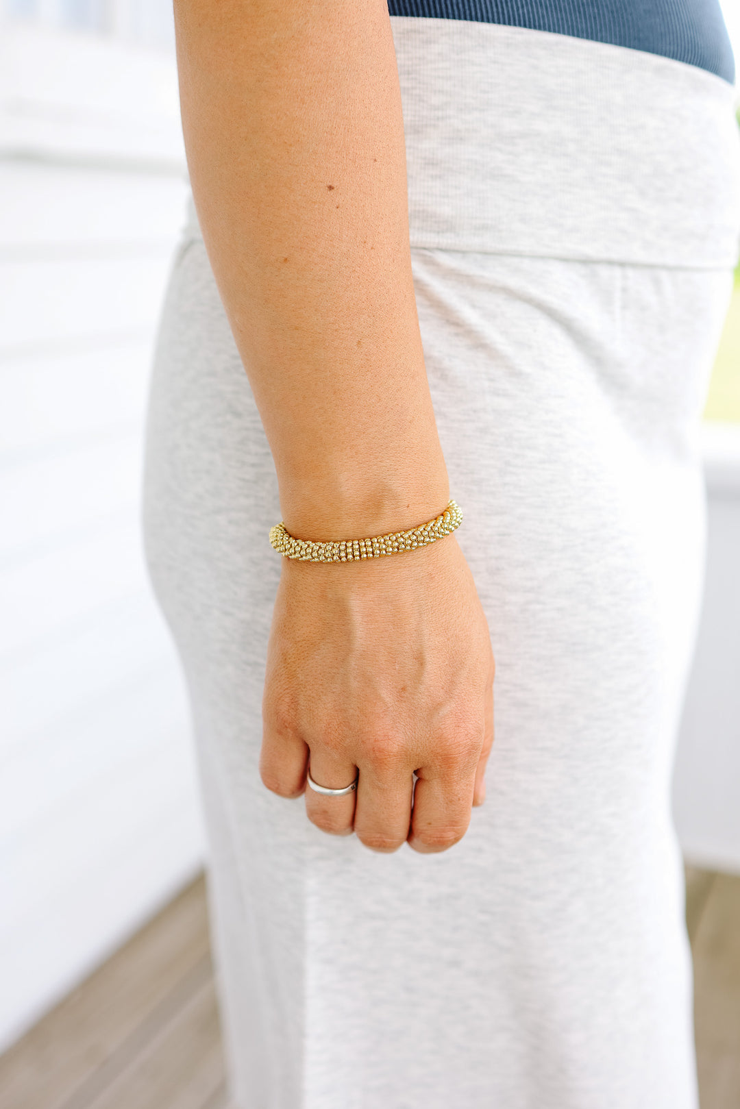 Independence Gold Beaded Bracelet