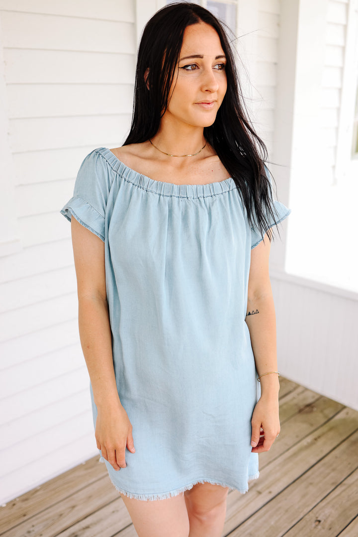 Grace Off-The-Shoulder Tencel Dress