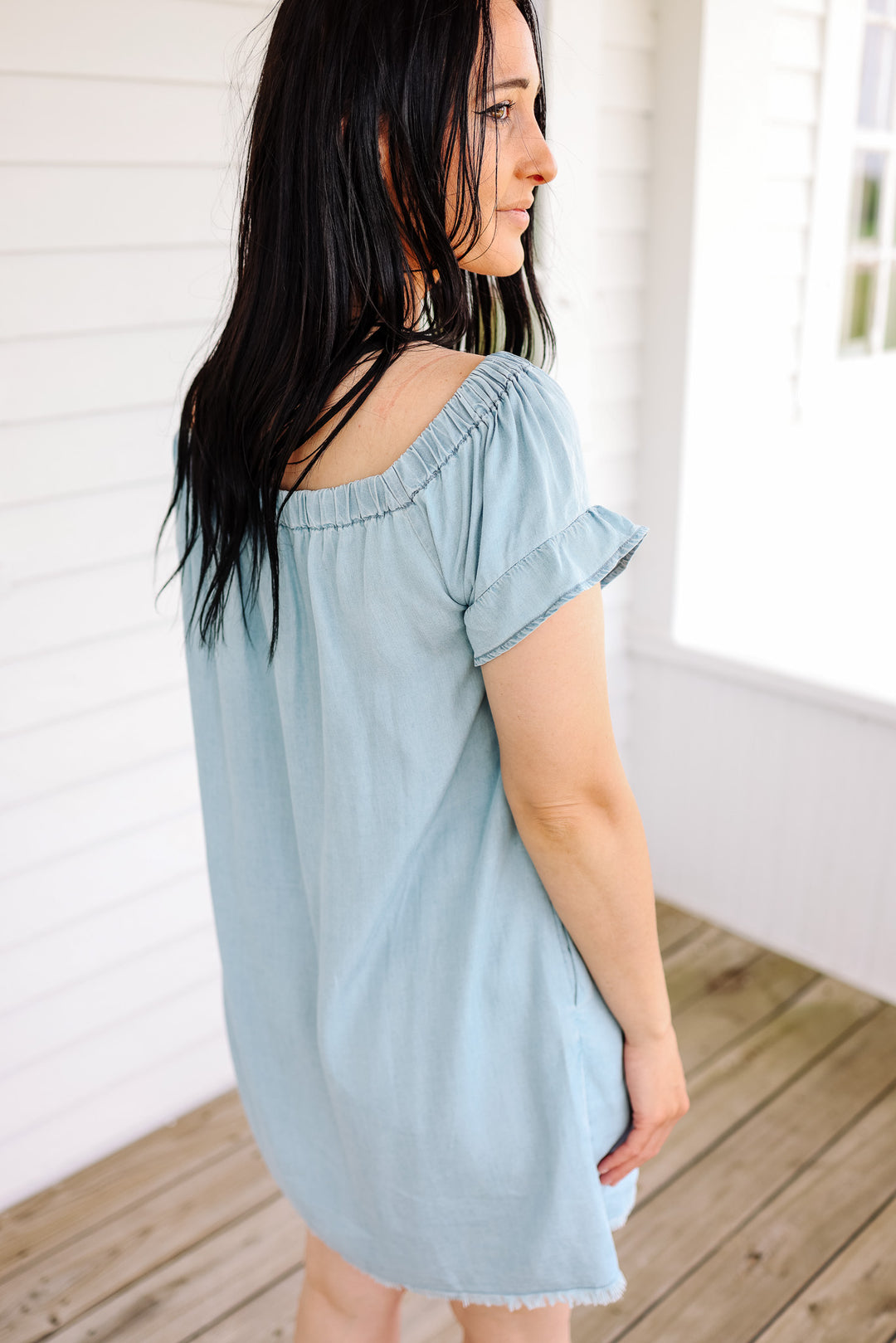 Grace Off-The-Shoulder Tencel Dress