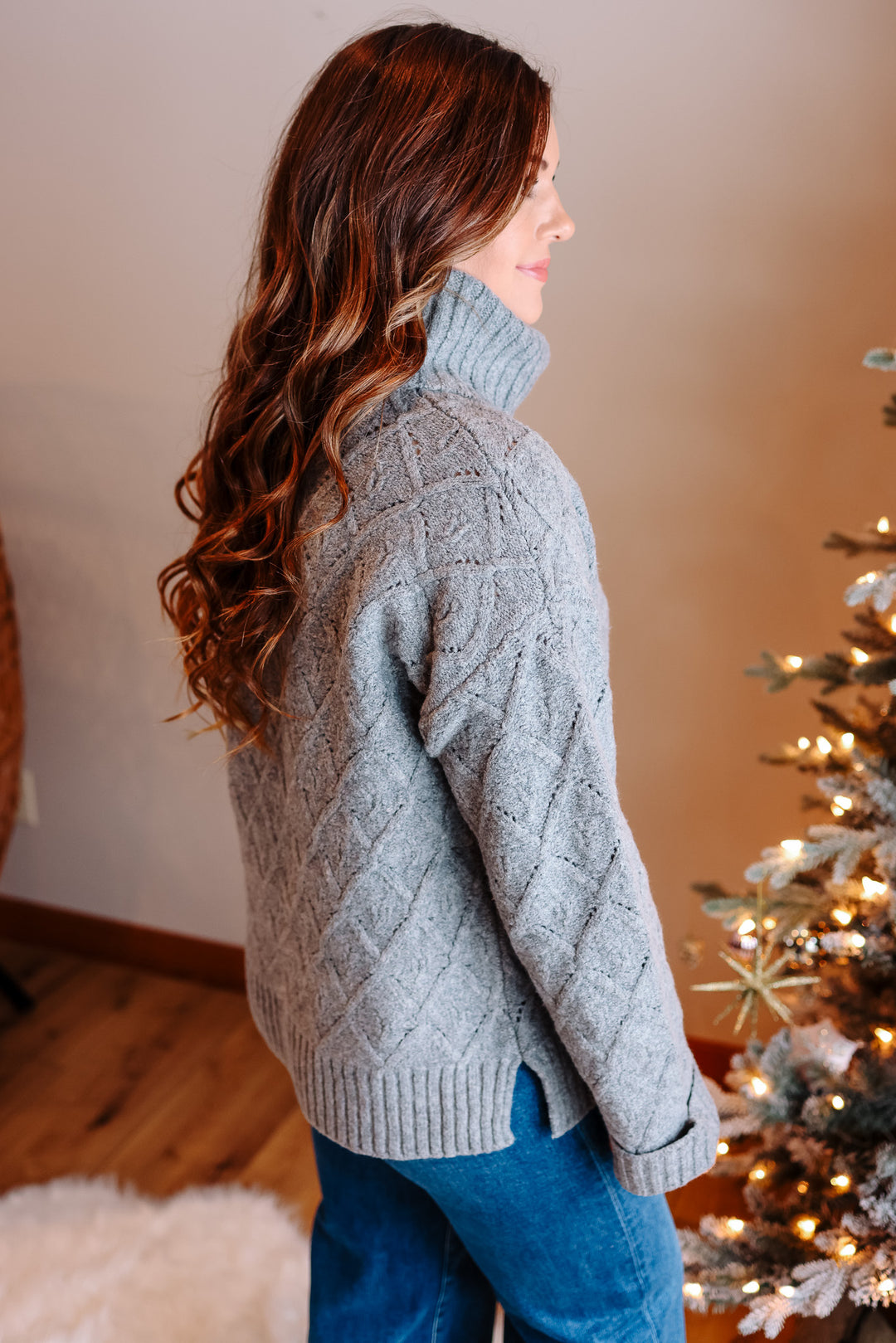 Loren Turtleneck Sweater - Grey