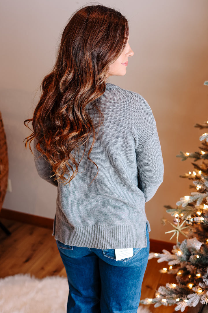 Kick Back Sweater - Heather Grey