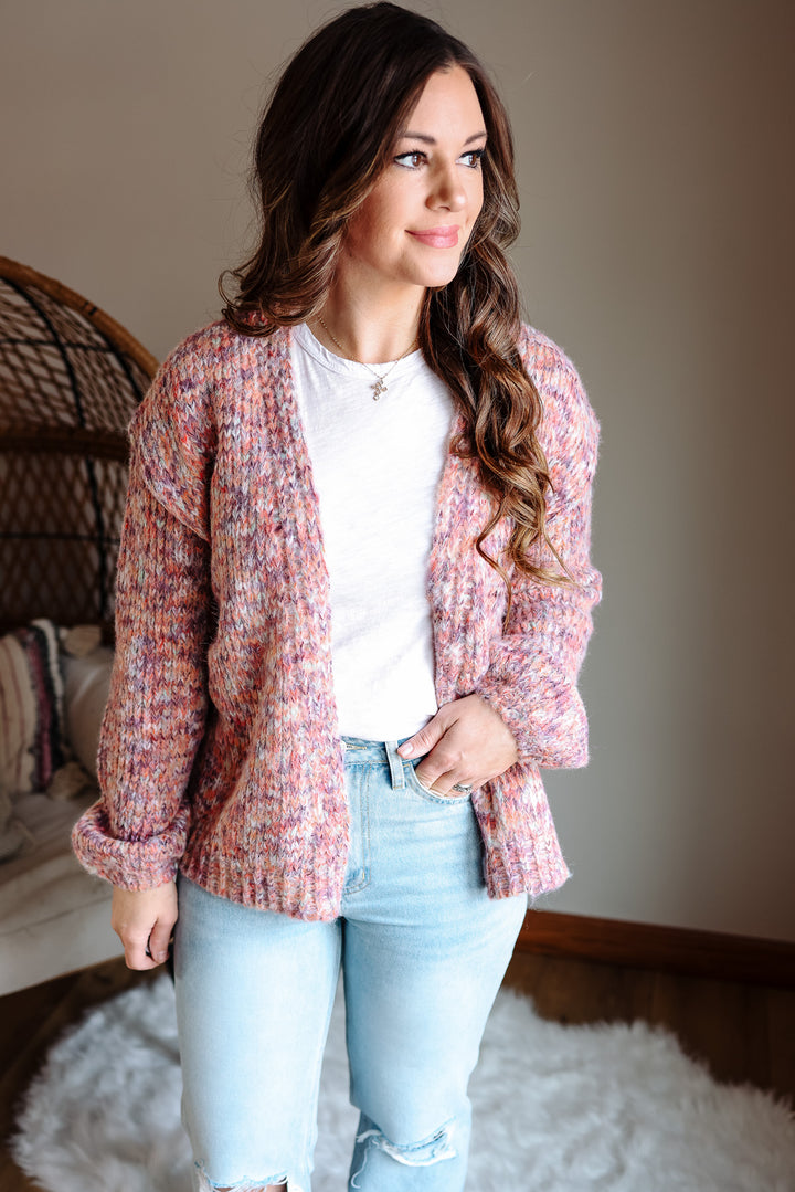 Malia Multi Color Yarn Cardigan