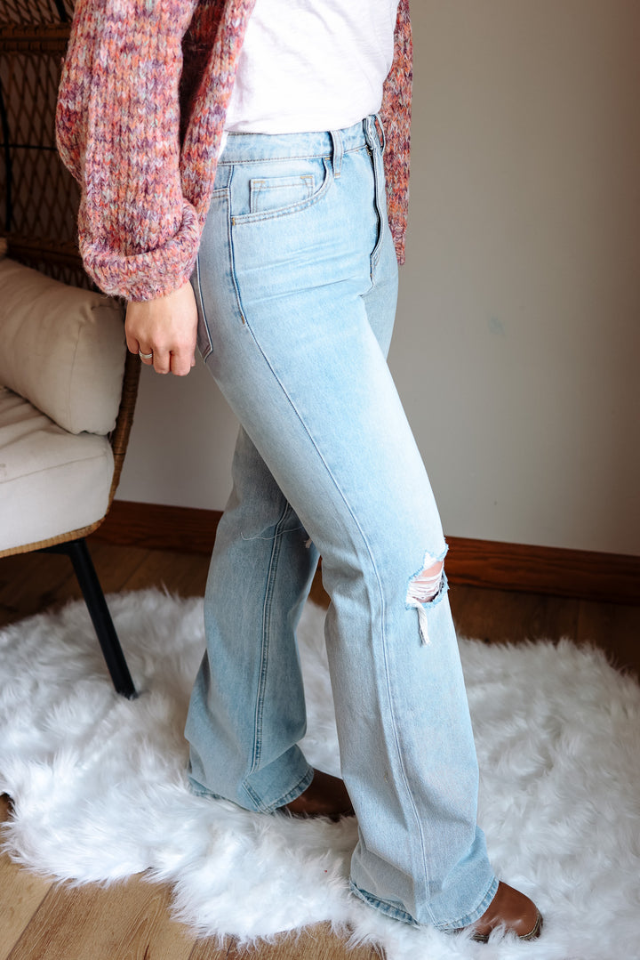 VERVET: Hollis 90'S Vintage Highrise Flare Jeans