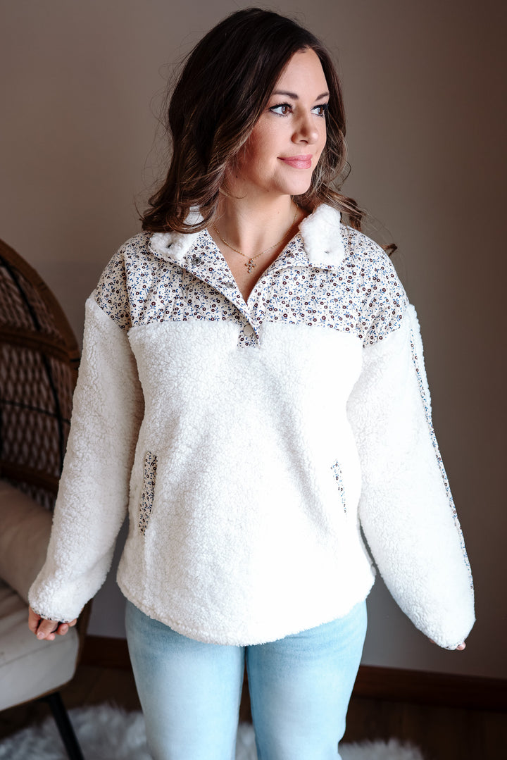 Sofie Floral Fleece Pullover