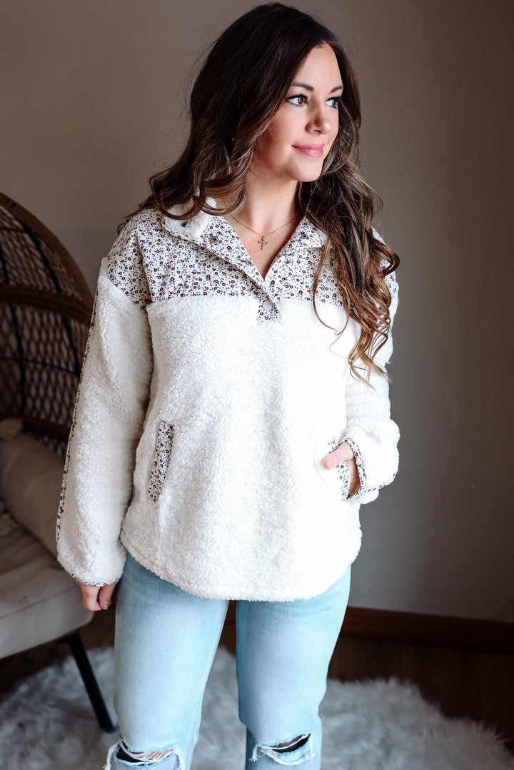 Sofie Floral Fleece Pullover