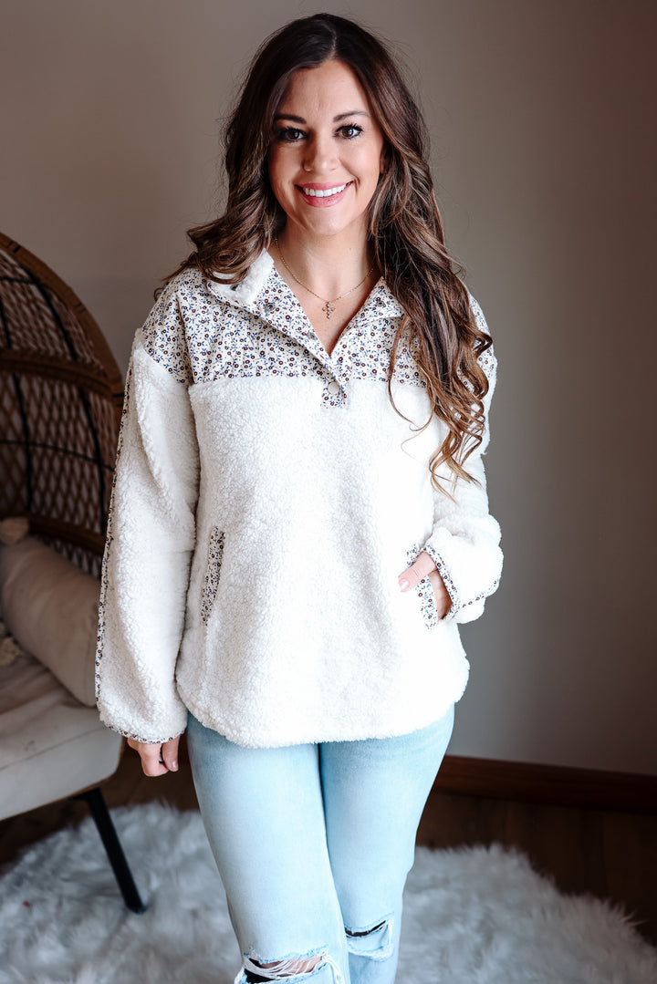 Sofie Floral Fleece Pullover