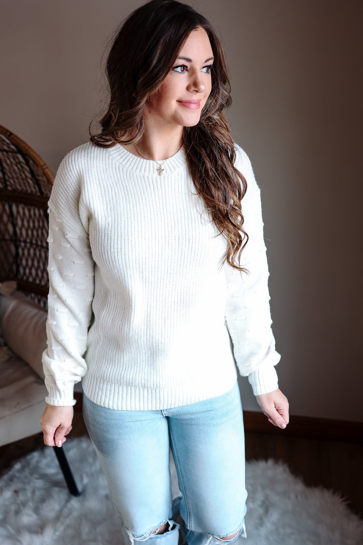 Margo Texture Sleeve Sweater