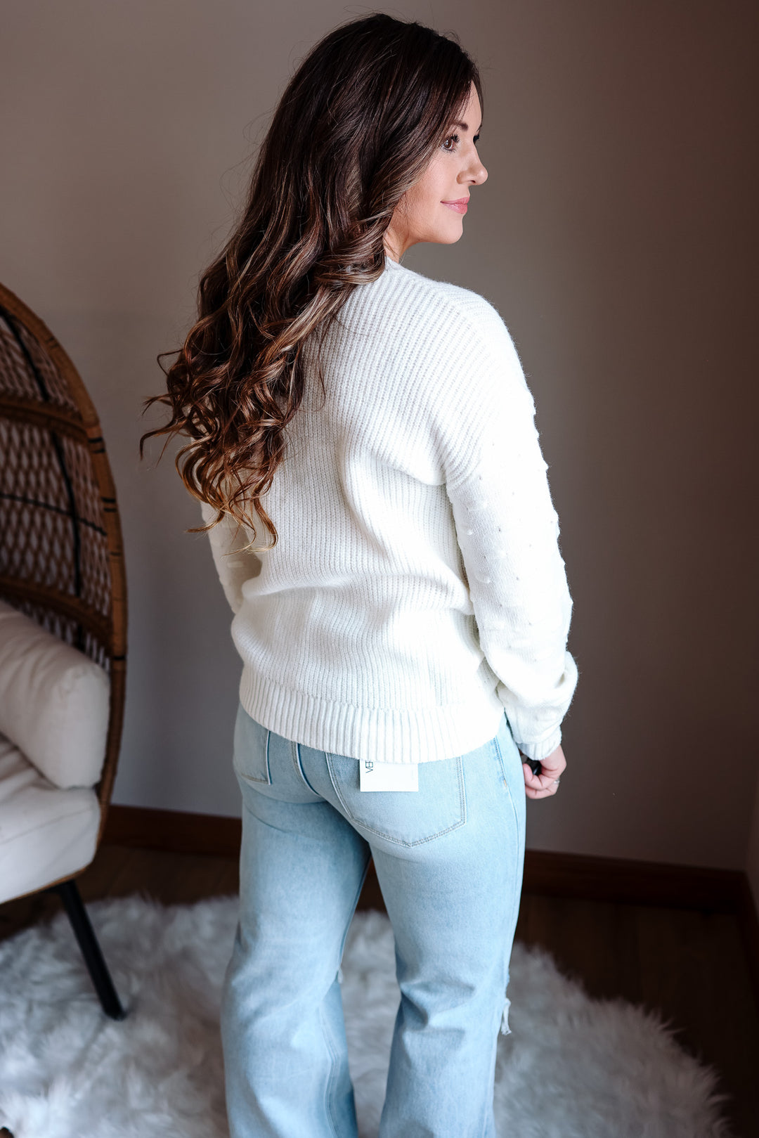 Margo Texture Sleeve Sweater