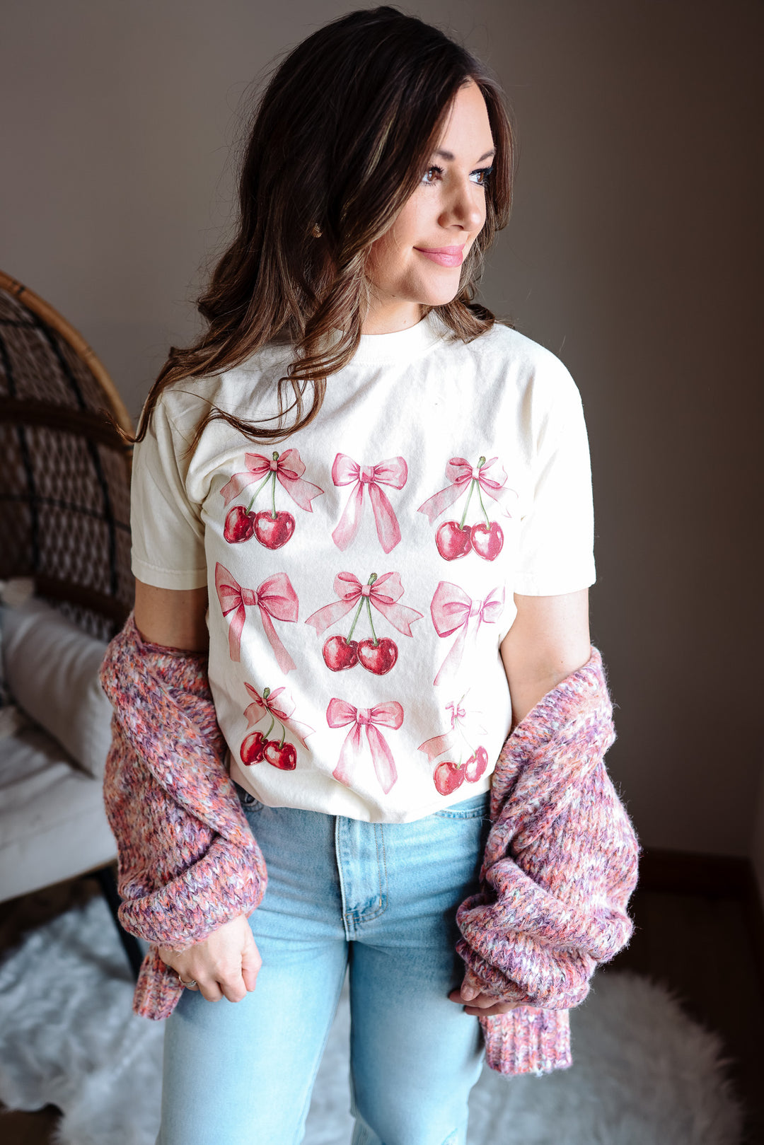 Cherry Picked Graphic Tee - Ivory