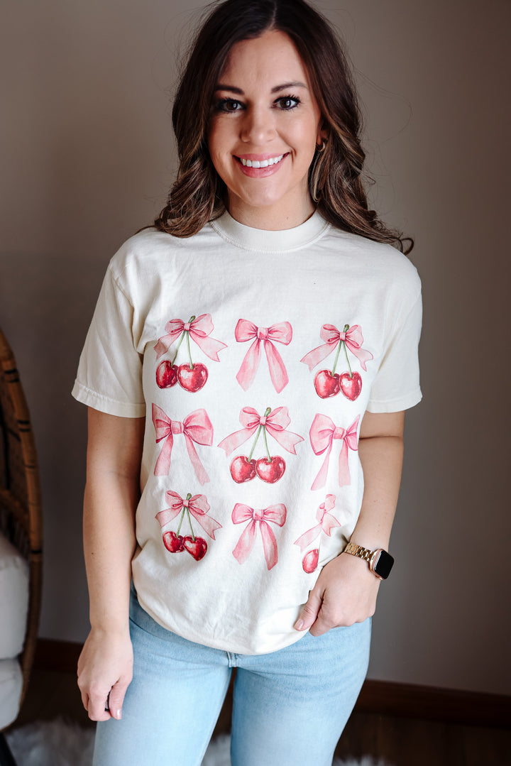 Cherry Picked Graphic Tee - Ivory