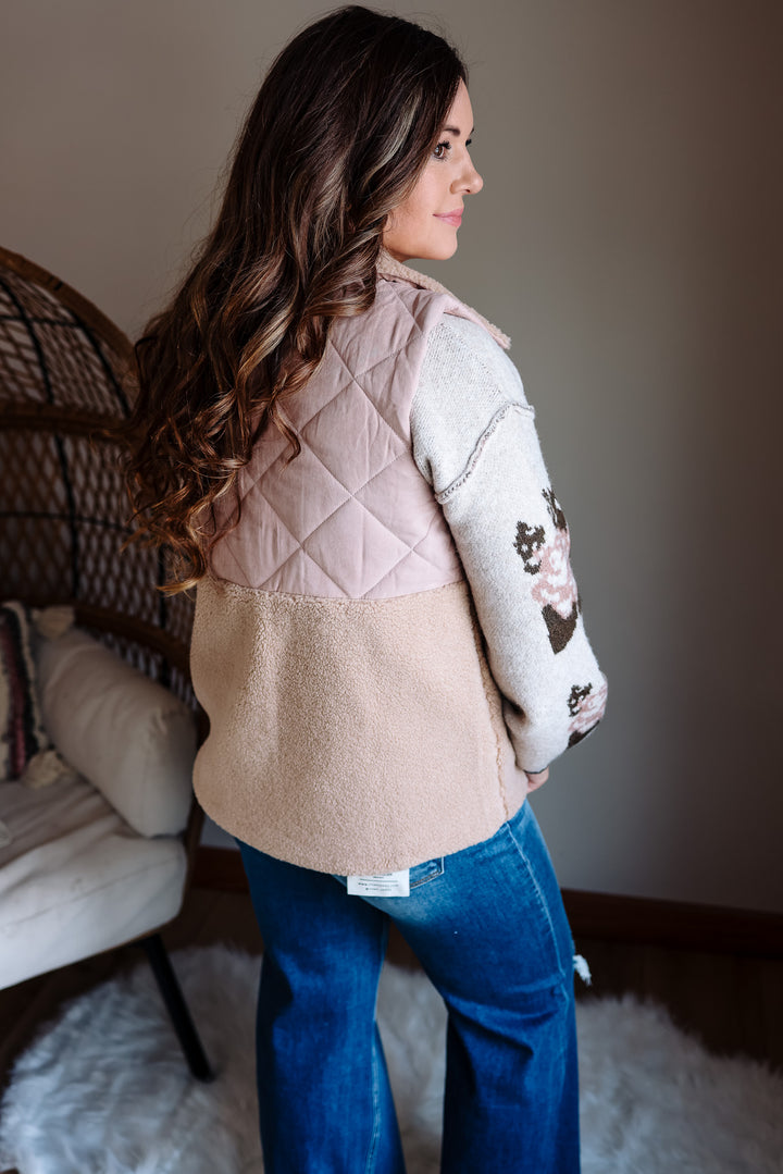 Alyssa Quilted Shearling Vest