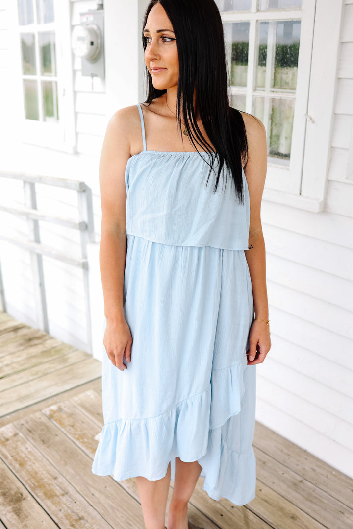 Maddie Hi-Low Dress - Sky