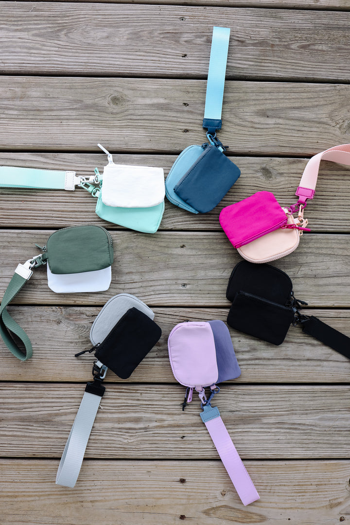 Double Pouch Wristlet - Multiple Colors